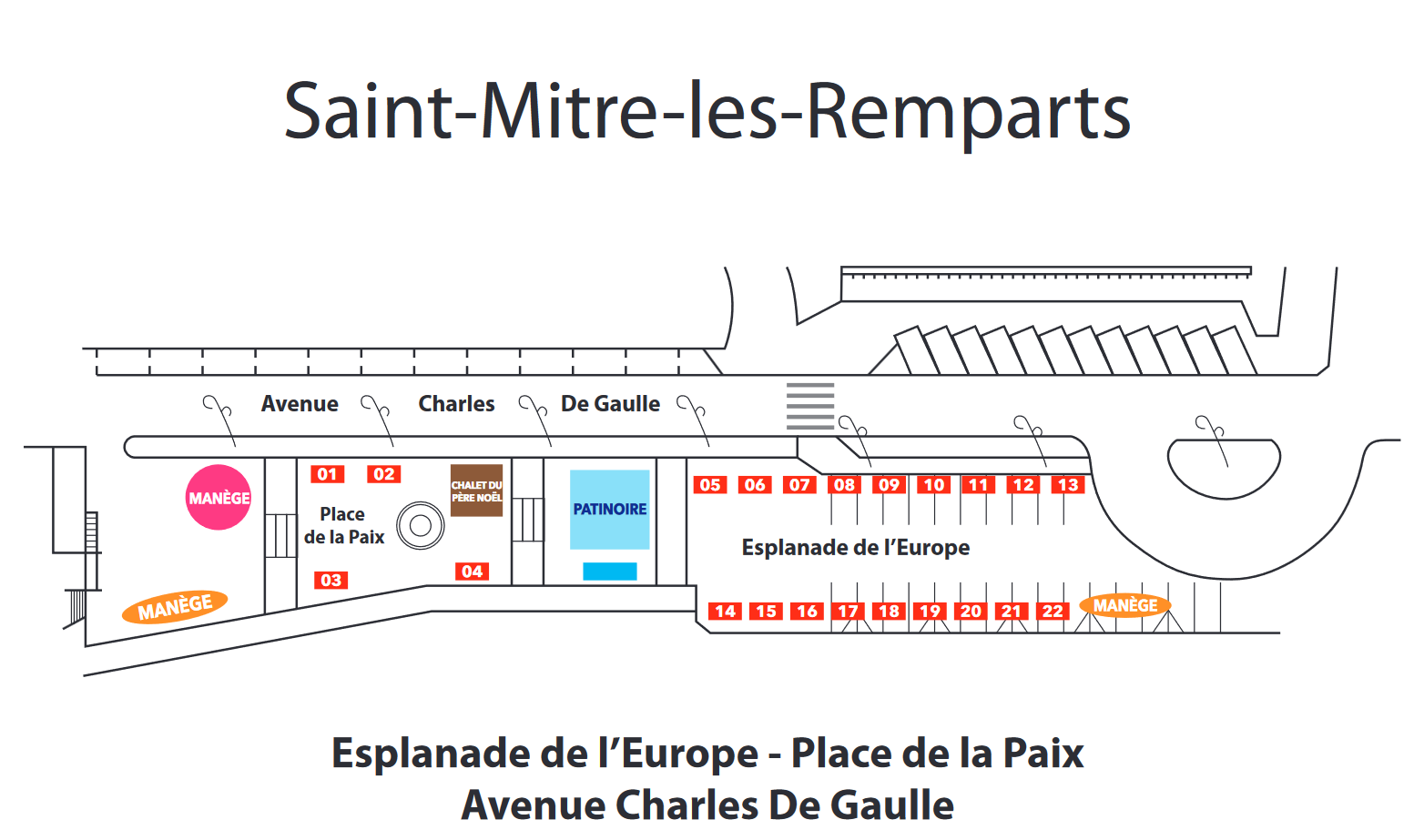 Plan Marché St Mitre les Remparts 